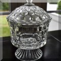 D19. Glass candy dish. 